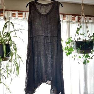 Flax Linen Dress Medium